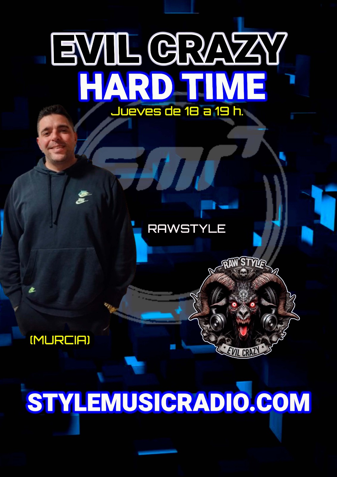 BANNER VERTICAL EVIL CRAZY